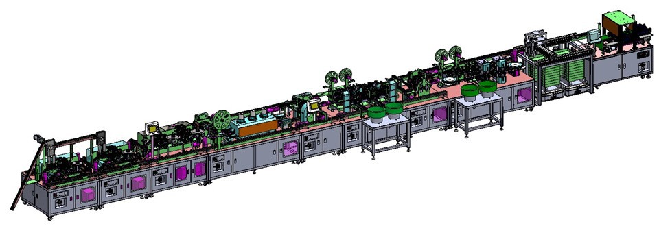 9v ব্যাটারি উচ্চ গতির সমাবেশ লাইন